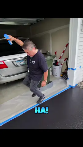 He almost fell on the driveway! 😮‍💨 #sealcoating #asmr #fyp #satysfying #ocd