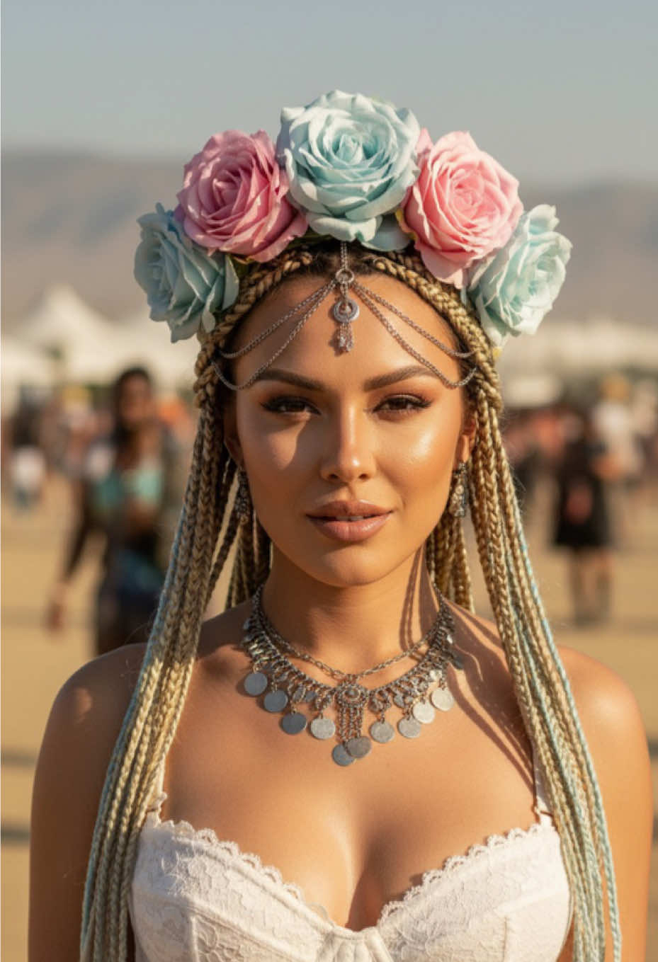 ✨ Festival Vibes Only ✨ Every corset, every crown, every glow — pure goddess energy. 🌸🔥 #FestivalVibesOnly #GeminiAI #AIPrompts4U #FestivalGoddess #BohoDreams 