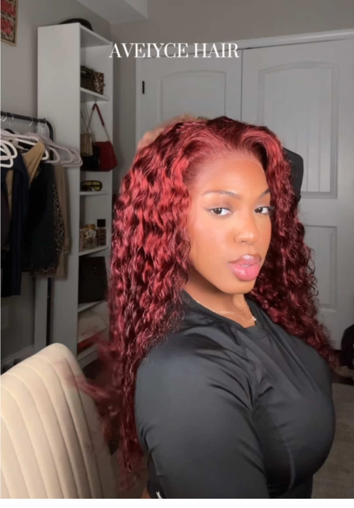 I’m loving my Amazon wig 🥰💋 reddish brown deep wave wig @aveiyce_hairofficial #redwig #curlywig #amazonwig #aveiycehair #creatorsearchinsights 