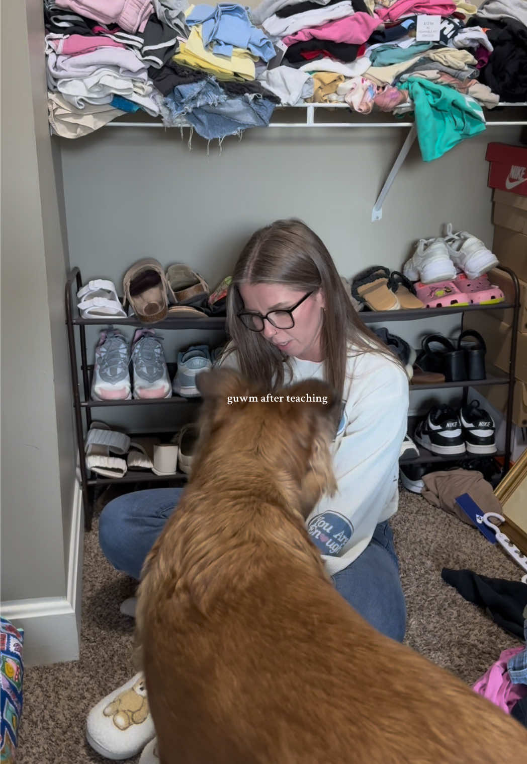 Today I am thankful for good co-workers & warm clothes fresh out of the dryer🫶🏼 #guwm #getunreadywithme #teacher #teachersoftiktok #routine 