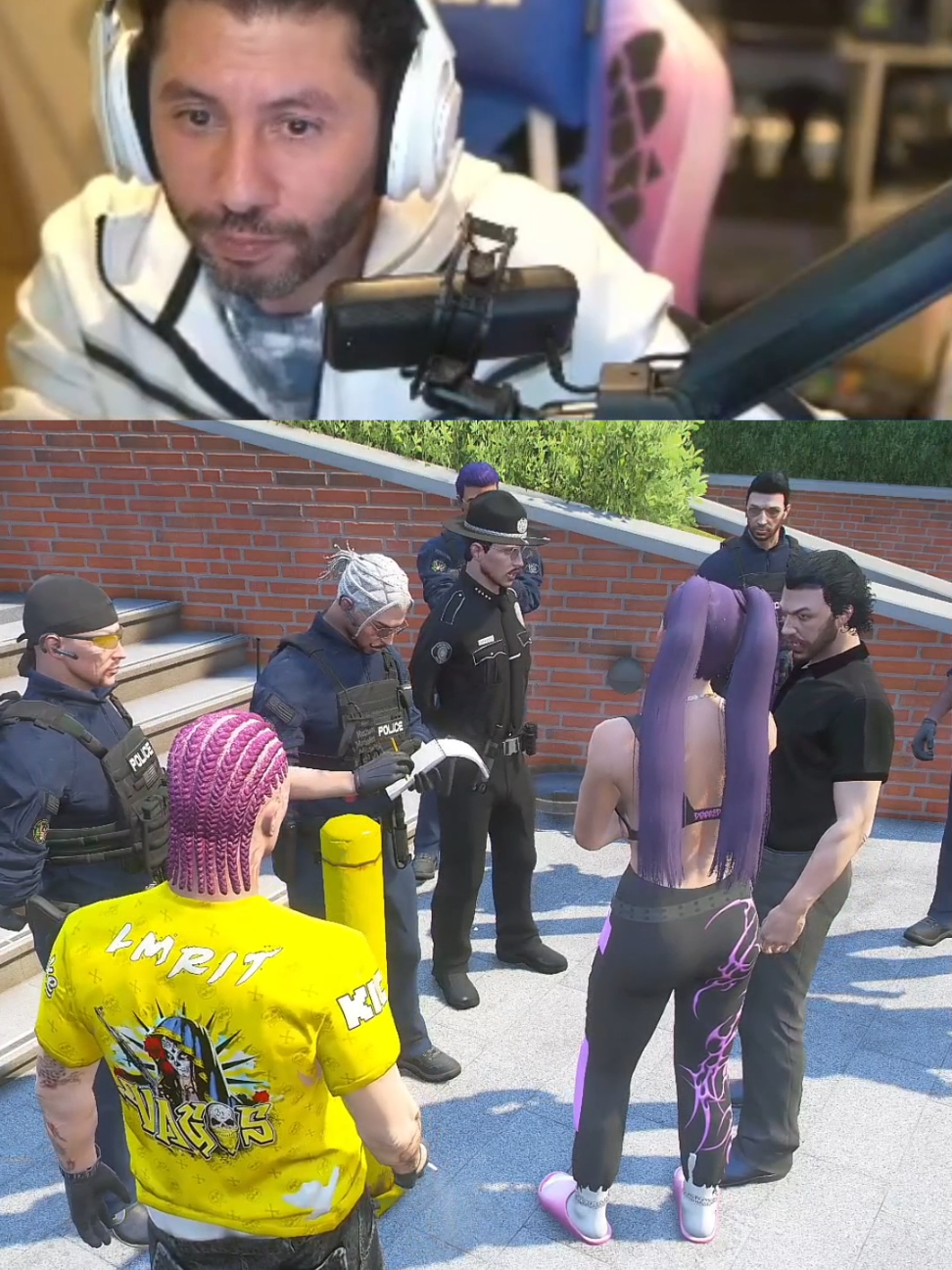 DIR M3AK DIK FOLLOW 🖤 #nahoule82 #bobonyfamily #gta5 #kick #clipsbdarija 