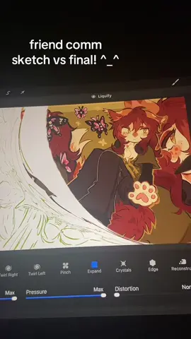 commission for a friend ^o^ #furry #furryart #furrycommission #sketchvsfinal 