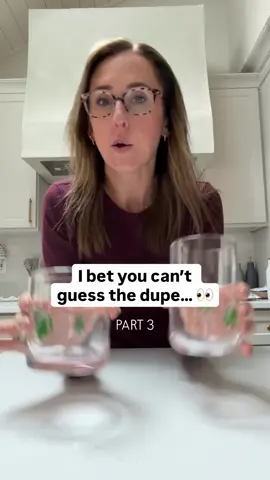 Can you guess the dupe!? 🔍 $15 vs $5! Can you tell which is which?! One is from Walmart and one is from Crate & Barrel… Which one do you think is the dupe? 🤔