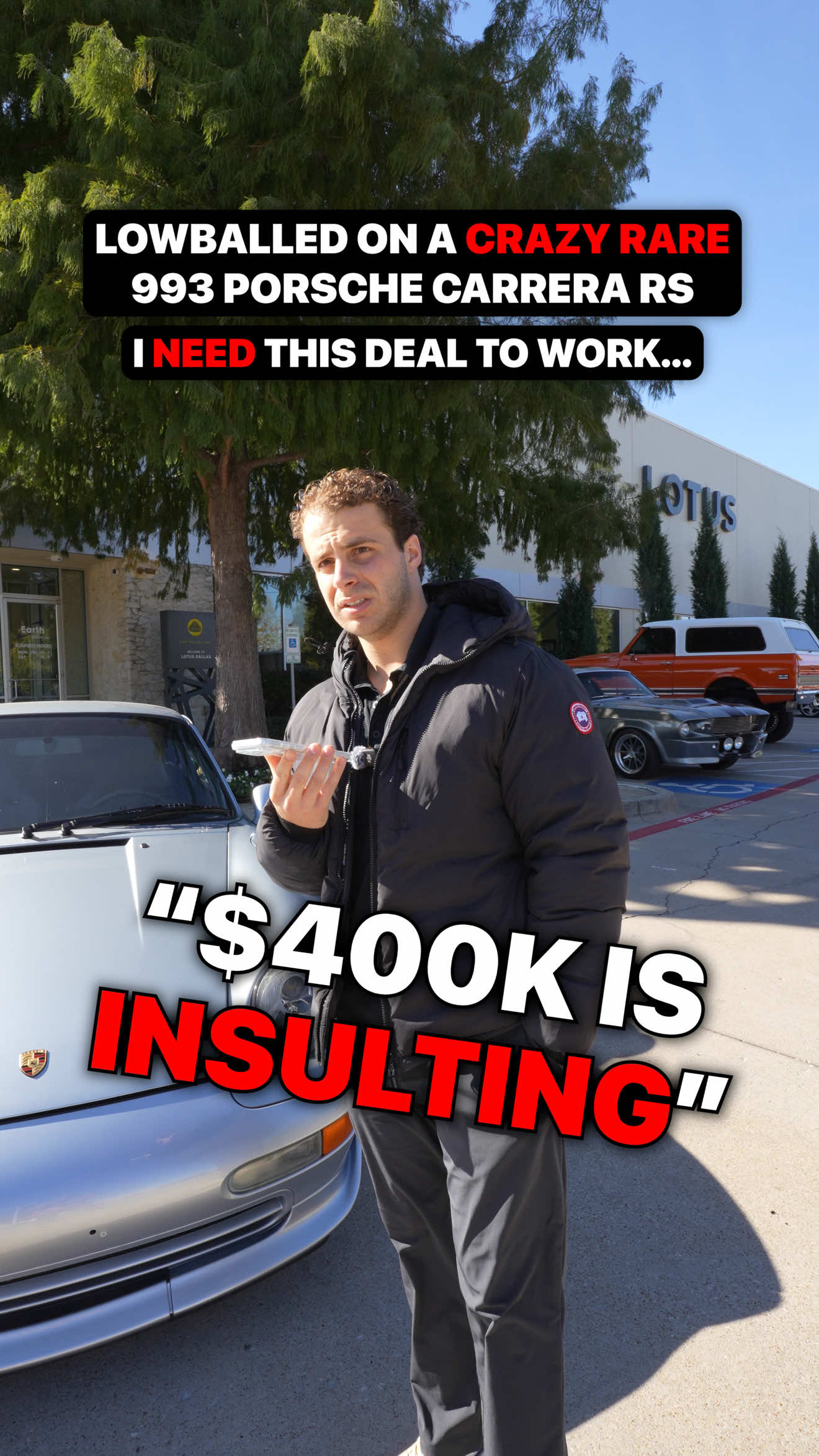 Less than 30 minutes into open and I’m already working on selling this $400,000 Carrera RS. If you’re a Porsche guy, you know what this is. If you aren’t, just know this is one of the HARDEST Porsche examples to find right now, especially in this clean of an example. Glad we got a deal done, and we’re onto the next. I am ALWAYS buying and selling so send your stuff my way! #cars #dealership #negotiation #porsche 