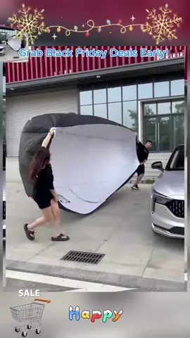 Magnetic magic! All-season windshield cover fits -20℃ to 50℃🚗#AllSeason #EasyInstall #fyp #TikTokShopBlackFriday#BlackTikTok  