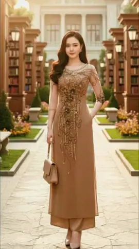 Áo dài “Sang Trọng Tinh Tế: Chất Liệu Voan Mỏng Nhẹ Cùng Họa Tiết Đính Kết Cao Cấp.#aodaivietnam #aodai #aodaicachtan #xuhuong #fyppppppppppppppppppppppp 