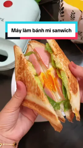 Có máy làm bánh mì sanwich này tiện lắm nè mấy bà #maylambanhsanwich #maylambanhmi #maynuongbanhmikep #dogiadung #mebesua0709 