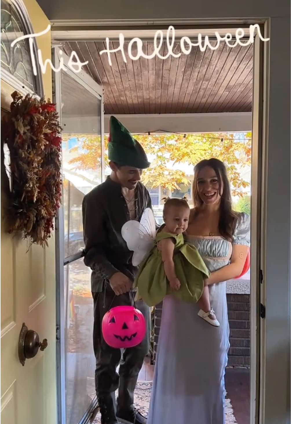 Our baby is getting so big 🥹 #halloweencostume #saltlakecity #familyhalloweencostume #familycostumeideas #peterpanandwendy @Kellan Huber 