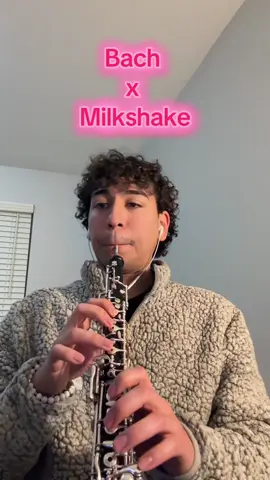 Playing this oboe is a lot harder than you’d expect!  #oboe #milkshake #music #orchestra #band 