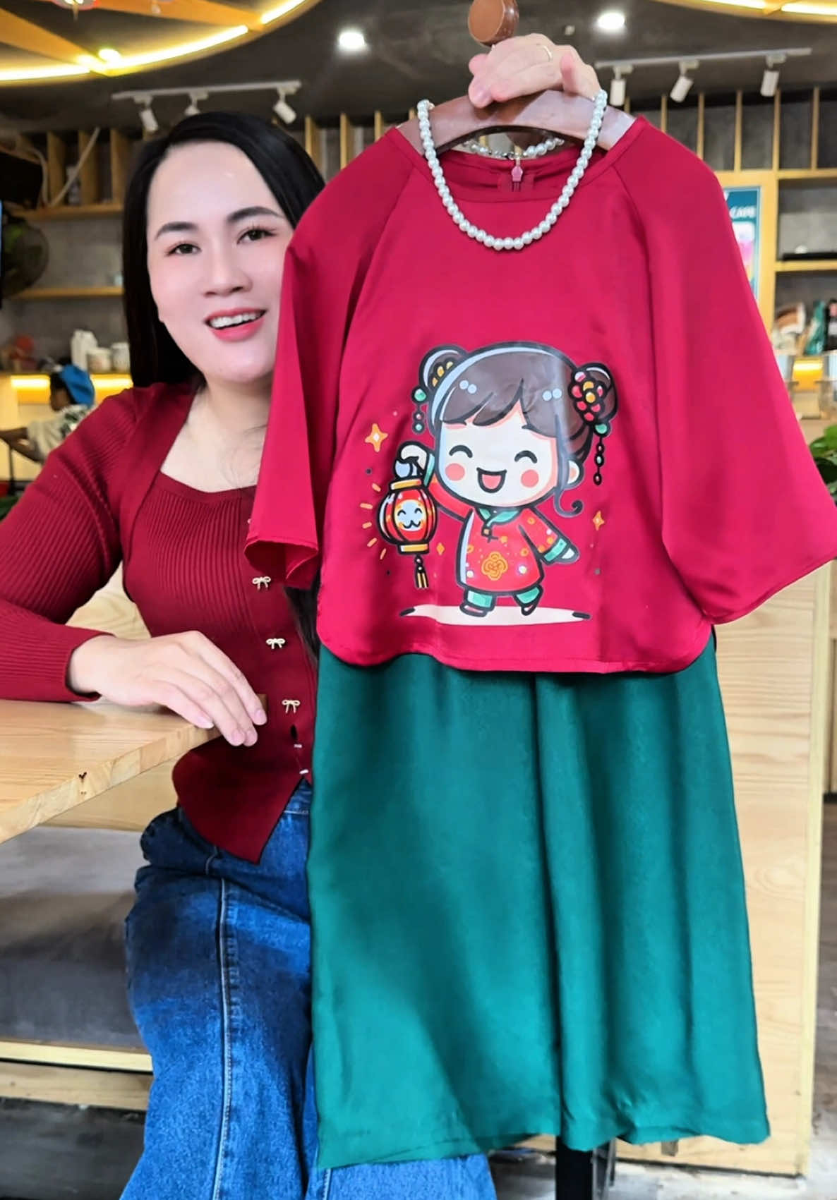 Bộ bà ba mẹ bé gái siêu xinh #thoitrangtreem #tiktokshop #tet2026 #setmebe #bobegai 