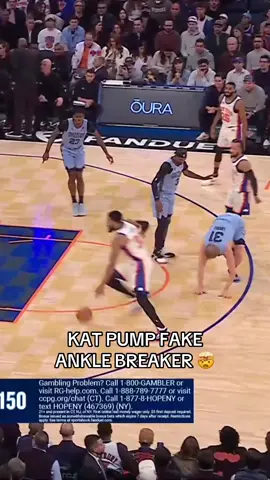 MADE HIM TOUCH EARTH 👀😭 #NBA #basketball #knicks #kat #karlanthonytowns 