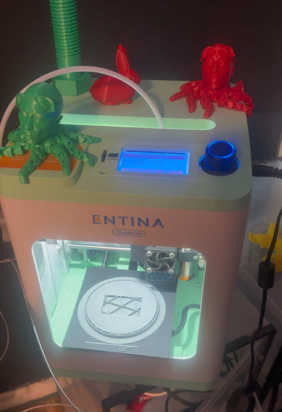 This 3D printer was easy to setup and operate within couple mins he was printing his characters out on it. #3D #filament #3Dprinter #tiktokshopblackfriday #giftidea