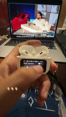 Fone com cancelamento de ruído e tela touch ainda baratinho 🥺