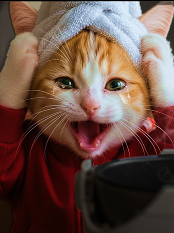 【悲報】今日からご飯が食べれません…（泣）#ai猫にゃんこちん #AI猫 #AICAT #猫好きさんと繋がりたい #ai猫料理 #momizizmmusicもみじば #AICATcooking