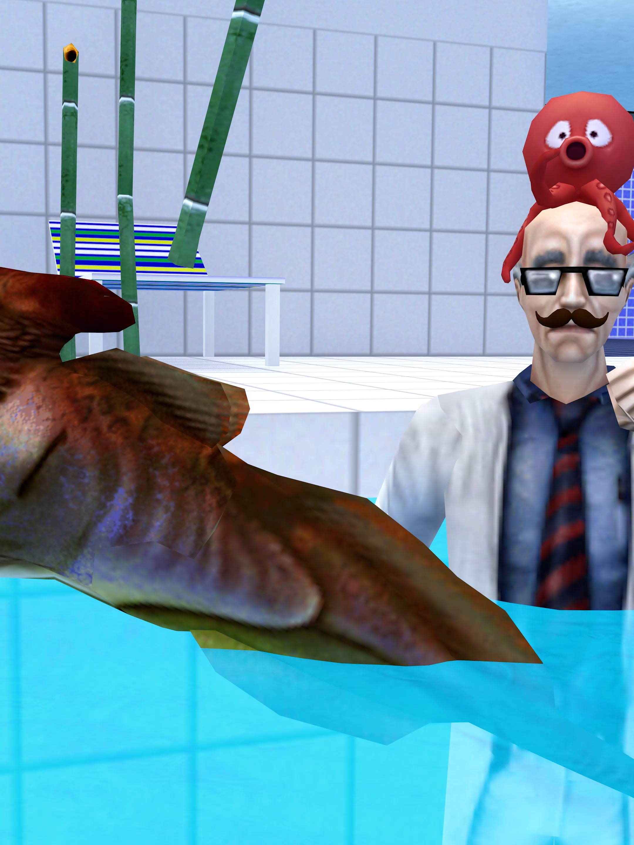 Fellow Scientist Testing If You Can Breathe Underwater! 🫁/ Half Life Science #shorts #funny
