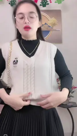 Áo Gile nữ trơn VẶN THỪNG  GẤU THÊU chất len mềm dày dặn #aolennu #aolengile #aogilenu #aolenvanthung #xuhuong 