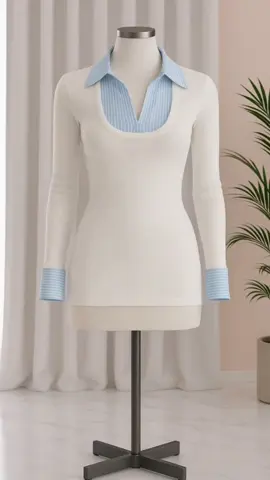 #atasanslimfit #kemejawanita #kemejapressbody #kemejakombinasi #kemejasalur 