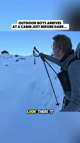 Luke makes it to a cabin before dark and makes dinner! 🥾 #fyp #outdoorboys #bushcraftsurvival #camping #cooking 