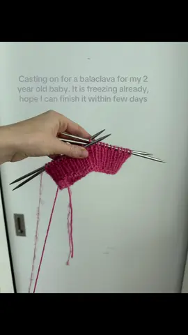 Casting on for new balaclava #knitbalaclava #knittingbalaclava 