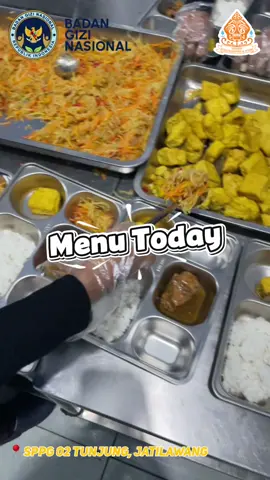 Menu MBG sudah mimin rilissss. Hayo tebakk hari ini pake lauk apa? #mbg #badangizinasional #sppg 