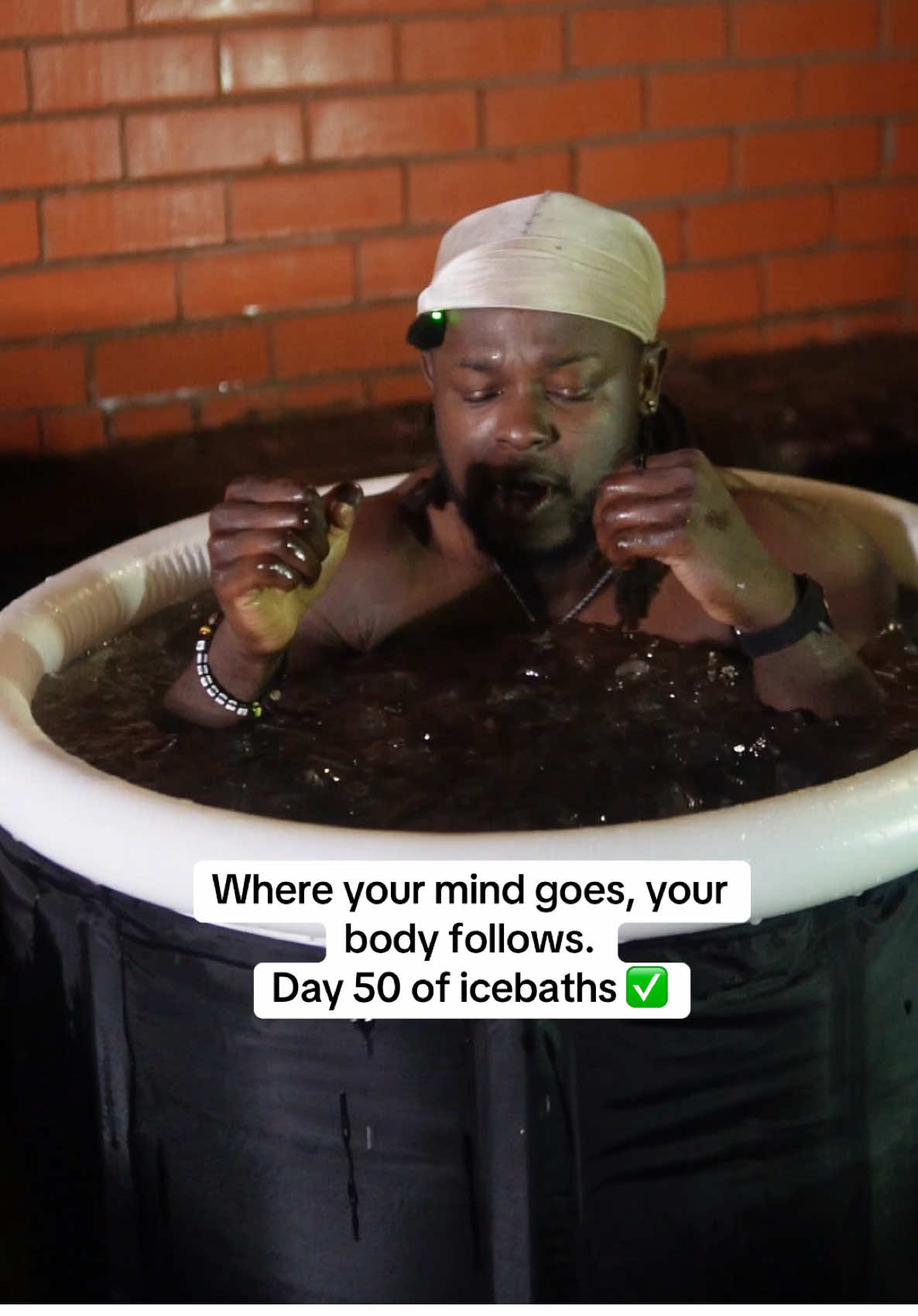 50 days straight. No hacks, no hype — just discipline. Your mind is your strongest muscle. Train it daily. #icebath #spotlight #tiktokmademebuyit #blackfriday 