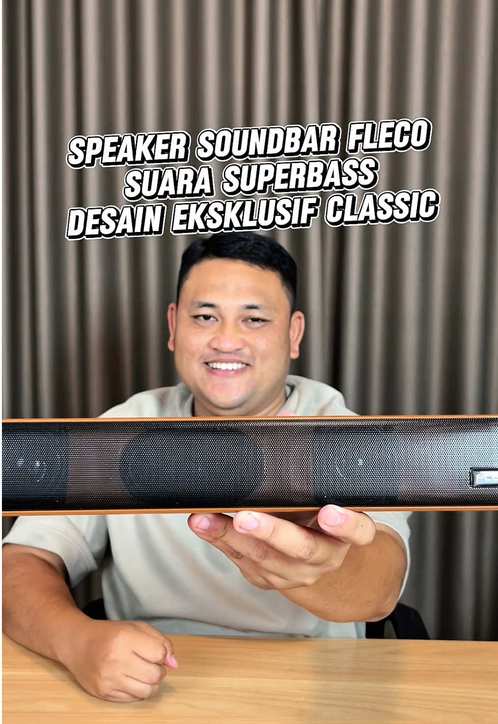Rekomendasi speaker soundbar dari FLECO yang punya desain Eksklusif Classic serta punya suara super bass menggelegar😁 #speaker #speakerbluetooth #soundbar #fleco #speakerviral 