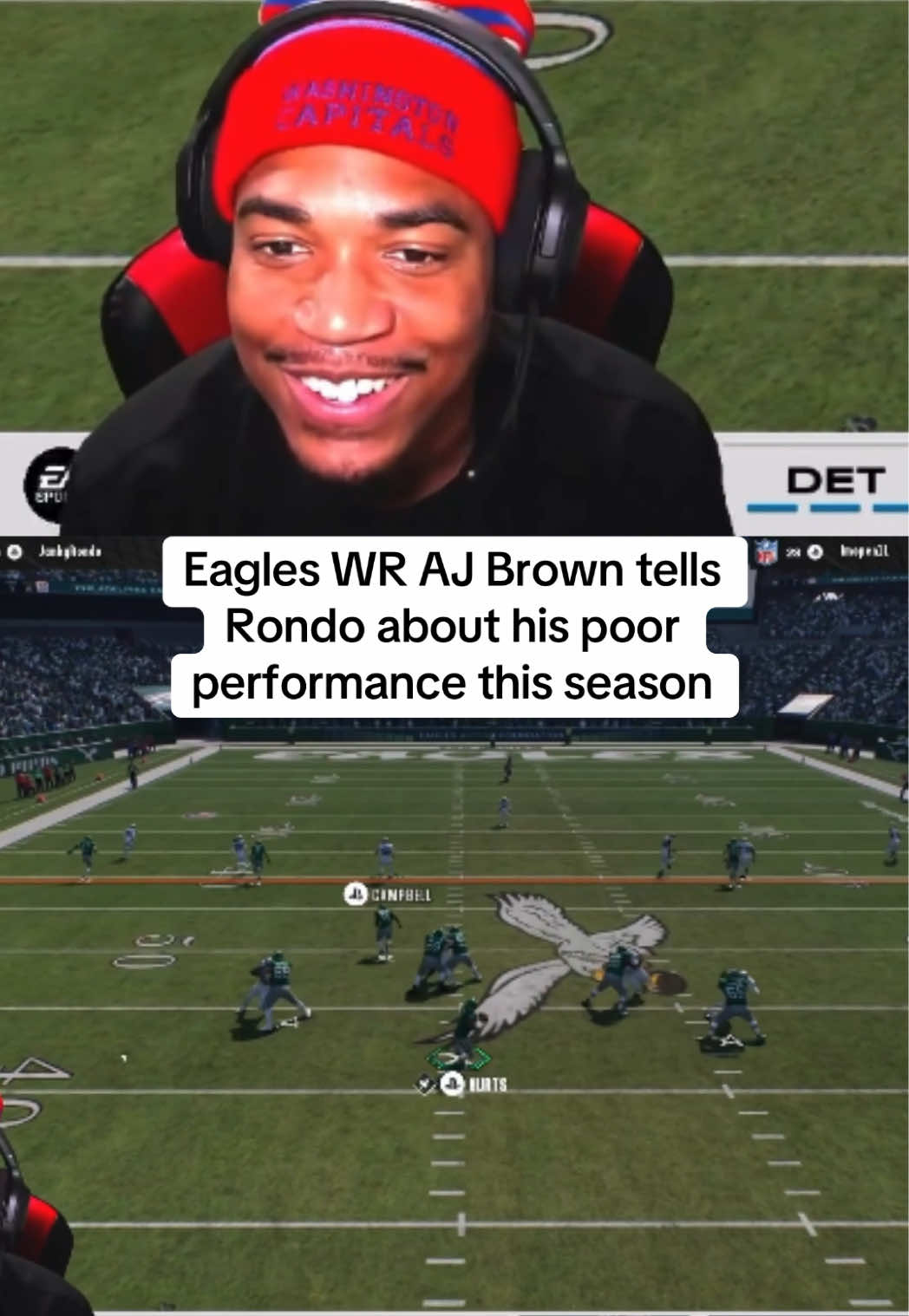 Twitch: @Jankyrondo. AJ Brown bouta request that trade in the offseason. #fyp #twitch #jankyrondo #clips