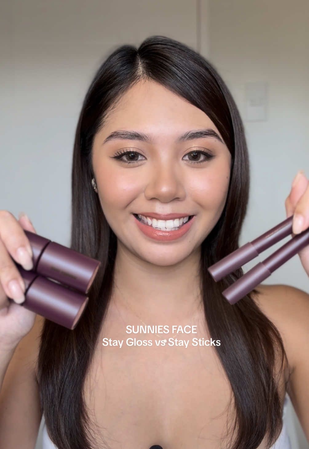 Which one’s better? Stay Gloss or Stay Sticks?🤫 #sunniesface #staygloss #staysticks #smudgeproof #creatorsearchinsights 
