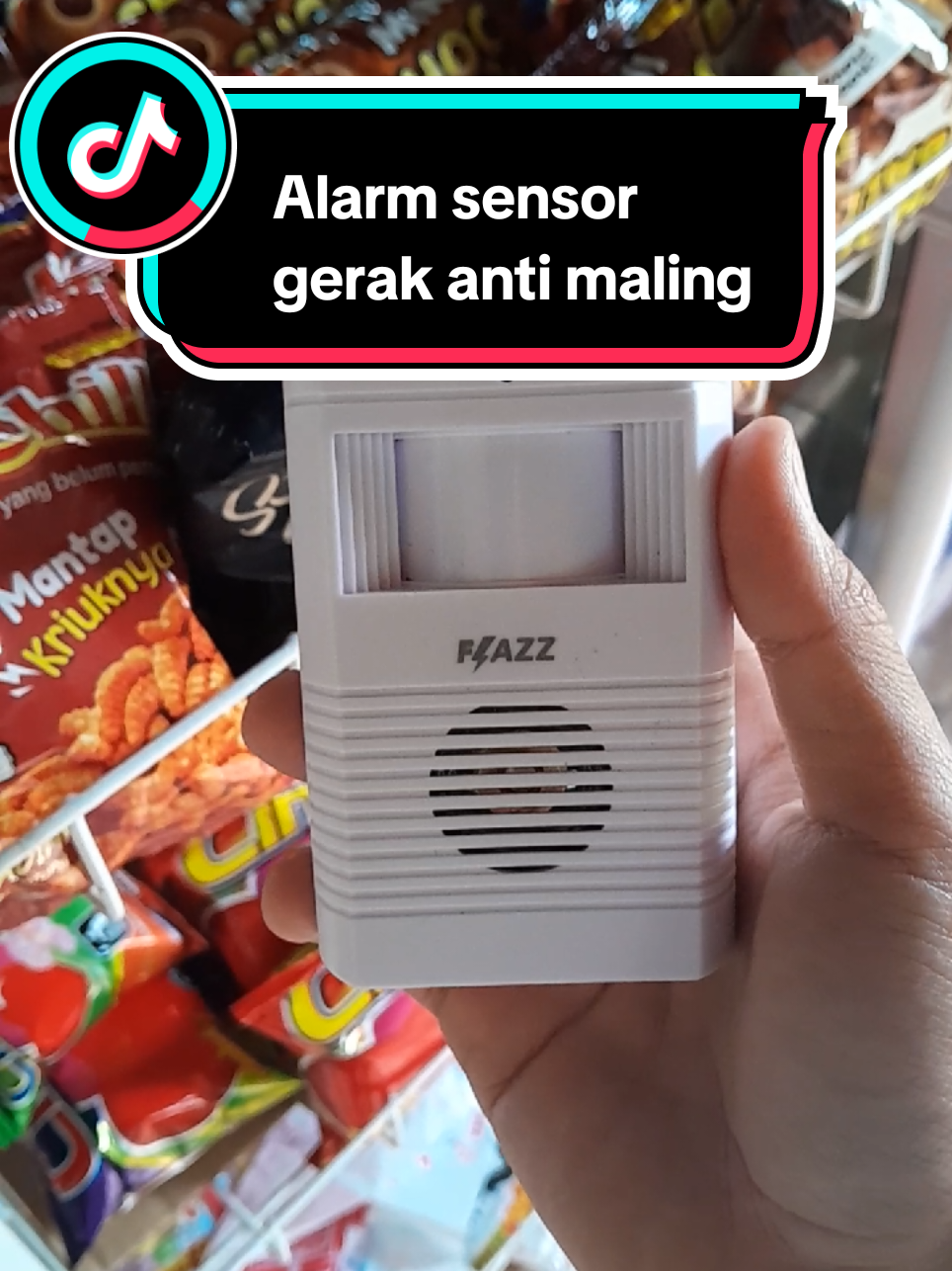 Masih sering ke malingan???pakai alarm ini aja,sensor nya sensitif sekali setiap ada orang lewat otomatis berbunyi #sensorgerak #alarmantimaling #warung #warungsembako #warungmadura24jam 