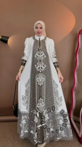 Ivory 🤍💚🤍💚🤍💚 #gamislebaran #gamiskekinian #gamiscantik #ootdfashion #gamismewah 