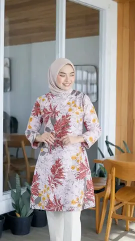 Tunik Ecoprint Full Trikot Premium Batik #Tunikbatik #sipalingaffiliate #sipalingcantik 