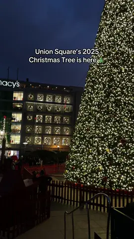 Visit now to kick off the holiday season 🎉 #SFBucketList #holidaycountdown #SF #unionsquare 