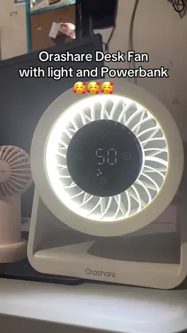 Orashare fan with light and powerbank kayo dito! super sulit🥰 #deskfan #orasharedeskfan #orasharefanwithpowerbank #rechargeablefan #fyp 