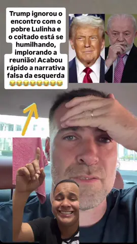 Lula sendo humilhado por Trump
