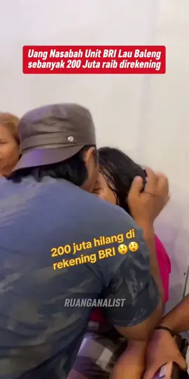 KARO - Warga Kabupaten Karo khusunya di Kecamatan Laubaleng, dihebohkan dengan viralnya video seorang nasabah bank BRI Kantor Cabang Pembantu (KCP) Laubaleng yang histeris. Informasi yang didapat, seorang nasabah wanita tersebut histeris mengadukan rekeningnya yang berisikan uang ratusan juta telah lenyap. Dalam video yang diunggah oleh pemilik akun media sosial Tiktok @ownerribunacollection ini, berisikan narasi bahwasanya saldo millknya sekitar ratusan juta telah hilang. Dimana, lenyapnya uang simpanannya di salah satu bank BUMN ini terjadi pada Selasa (11/11/2025) pada pukul 00.24 WIB.  