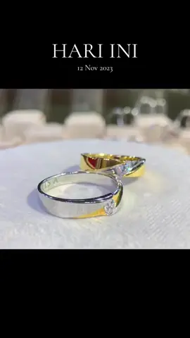 #padahariini  #cincintunangan  #cincincouple  #ukirnamalaser  #bensweddingring 
