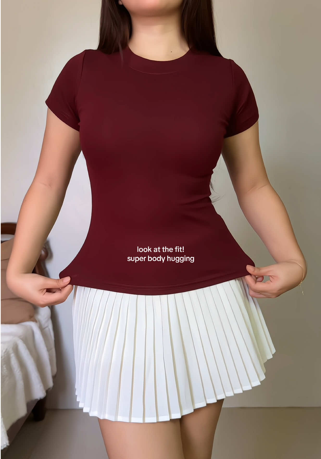 body hugging basic top! #basictop #bodyhugging #cottonshirt 