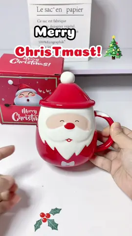 Cốc sứ ông già noen xinh xắn#cocuongnuoccute #quanoel #quatangnguoiyeu #noel #noel2026 