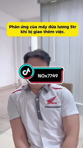 Phản ứng của nhân viên lương 5tr. #vuivekhongquao #chuyencongso #vuivemoingay❤️ 