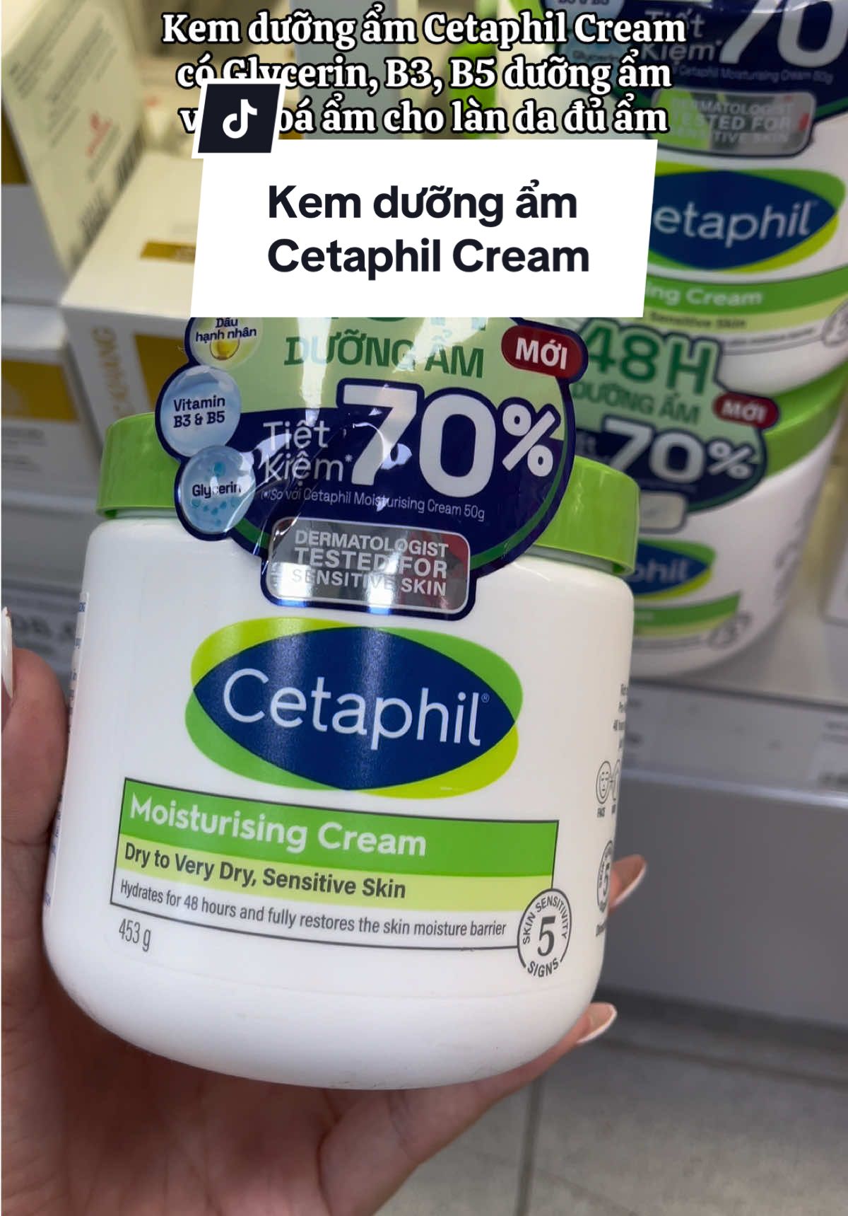 Kem dưỡng ẩm Cetaphil Moisturising Cream mùa đông da khô nứt nẻ cần có 1 hũ kem này dùng được cho face & body #cetaphil#kemduongam#cetaphilmoisturisingcream#duongam#chamsocda  