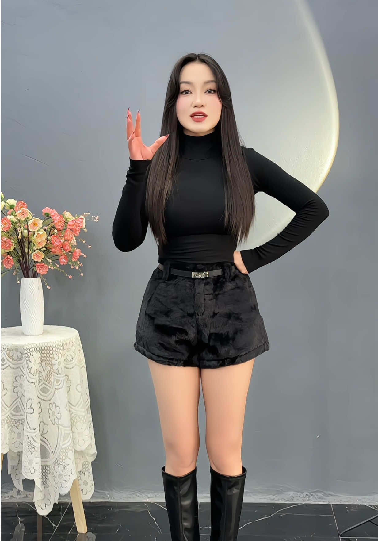 Quần sooc lông thỏ #quan #quansooc #myhanhstore #phoidoxinh #thoitrang 