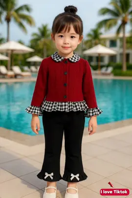 Bộ dài bé gái đẹp #xuhuong #xuhuongtiktok #quanaobegai #dothudongchobe 