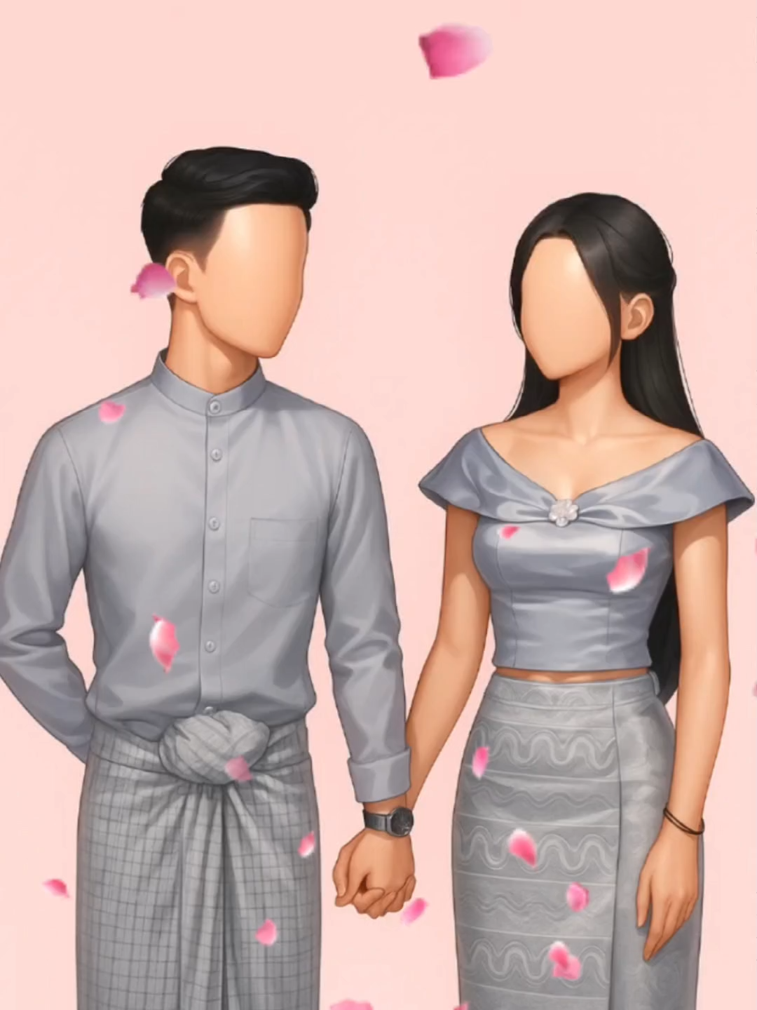 မြန်မာဝတ်စုံနဲ့ လက်မှတ်ထိုး မင်္ဂလာပွဲ လုပ်မယ့် ‌အတွဲလေးများအတွက် #aProAperture #facelessart  #cute #illustration  #poseforcouple #အတွဲ #poseideas #couplegoals #couple  #outfit #fastion  #simplepose #beauty  #styleoutfittrend #forgirlandboy #poseforboy #howtoposeathome #simplepose #illustration #cuteposes #cute #cutegirls #findyourstyle #burmesegirl #foryouシ #စုံတွဲ #forrelationship #love #lovely #မင်္ဂလာပွဲ #posingtips