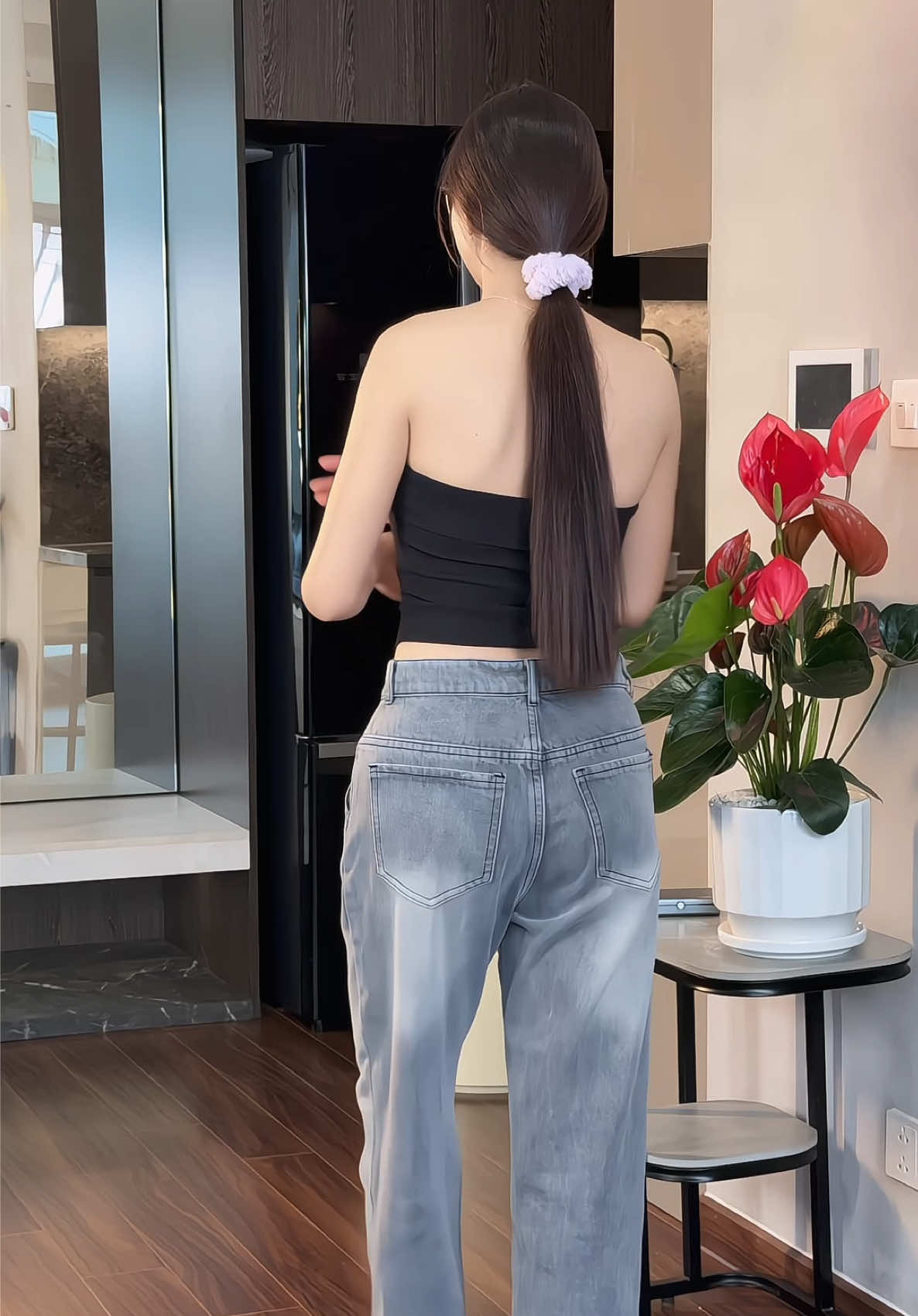 Quần jeans suông #quanongsuong #quanjeannam 