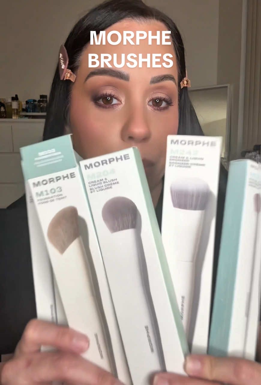 Morphe brushes are elite!! Such good quality at an affordable price. 🫶🏼@Morphe Cosmetics #morphebrushes #affordablemakeup #affordablebrushes #makeupbrushes #morphehaul 