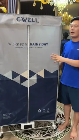 Tủ sấy gấp gọn tiện lợi sợ gì mưa nồm ẩm #tusay #tusayquanao #cwell #nhanuytin88 