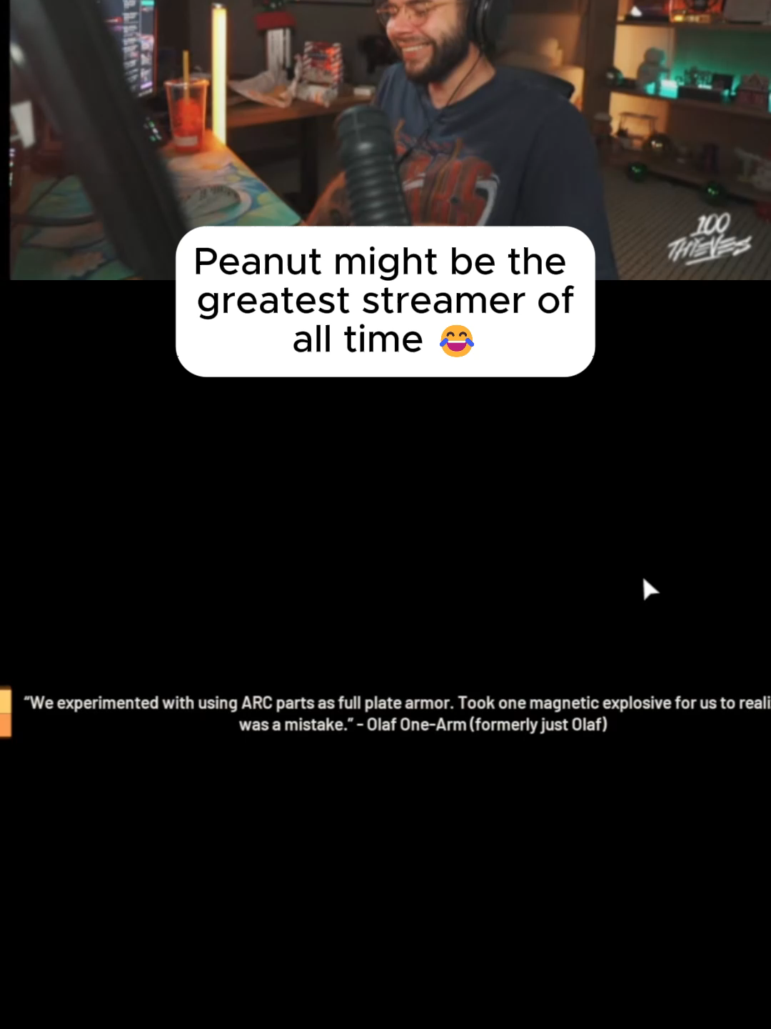 Peanut is hilarious #theburntpeanut #nadeshot #arcraiders #twitch #fyp #funny