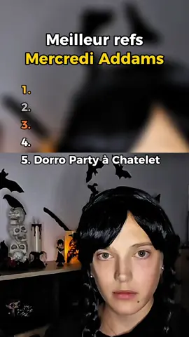 Les refs de mercredi Addams >> 🤣🤣#refs #frenchcore #meme #mercrediaddams