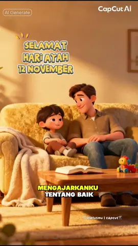 Selamat Hari Ayah ❤️ 12 November 2025 #CapCut #roadtoailab #capcutailab #kreasiaicapcut #genaicapcut 