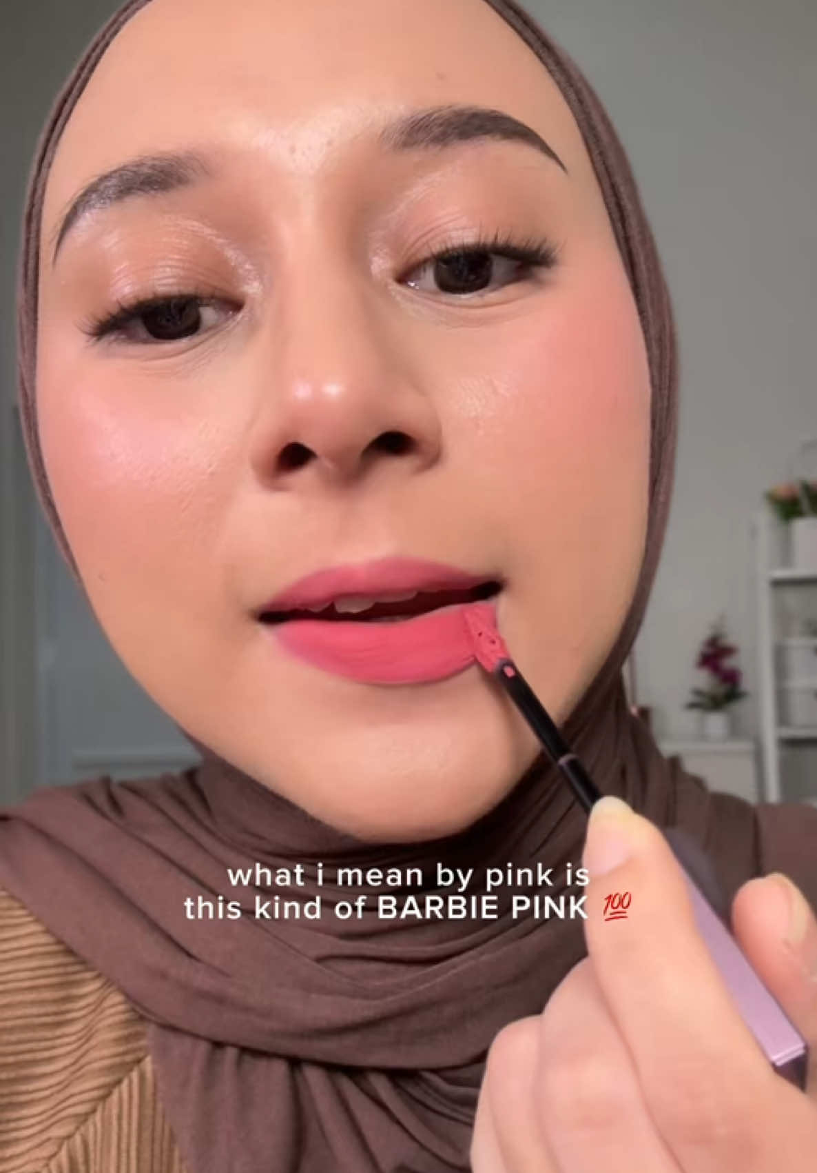 barbie pink lips 👄 #lippies #lipvelvet 